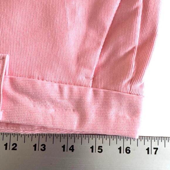 NWT Outerknown Avery Cotton High Waisted Corduroy Bootcut Pants Pink Women's 10 - Picture 11 of 15